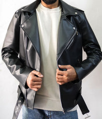 Biker leather Jacket