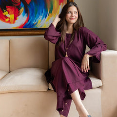 Crimson Elegance 2pc Co Ord Set