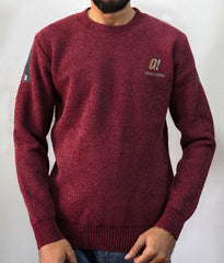 Men’s Maroon Sweatshirt – Sweater Style Round Neck – Imported