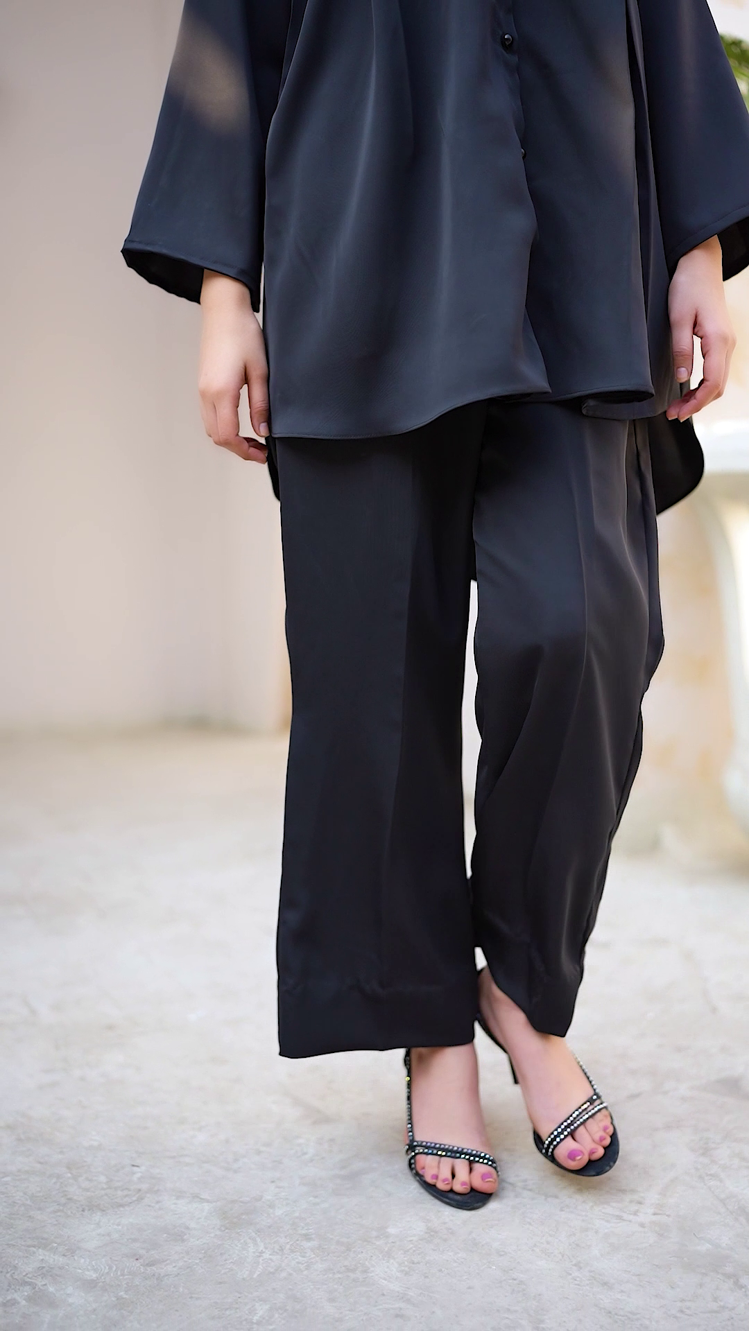 Plain Black Coord Set